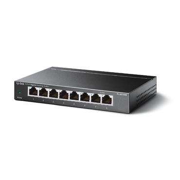 TP-Link TL-SG108S(UN) netværksswitch Ikke administreret Gigabit Ethernet (10/100/1000) Desktop Sort