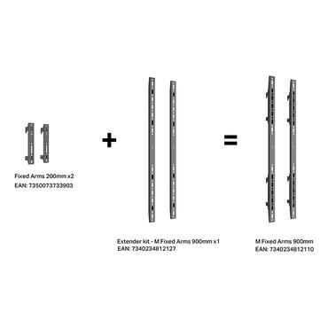Multibrackets 2110 tilbehør til videovægskærm Sort