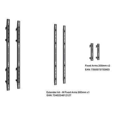 Multibrackets 2110 tilbehør til videovægskærm Sort