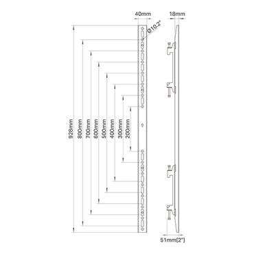 Multibrackets 2110 tilbehør til videovægskærm Sort