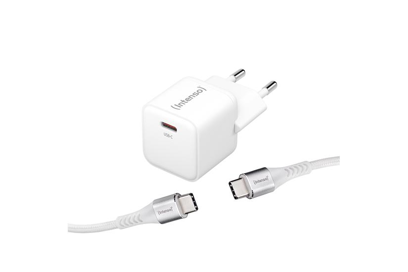 Intenso 7803042 oplader til mobil enhed Universel Hvid Vekselstrøm Hurtig opladning Indendørs