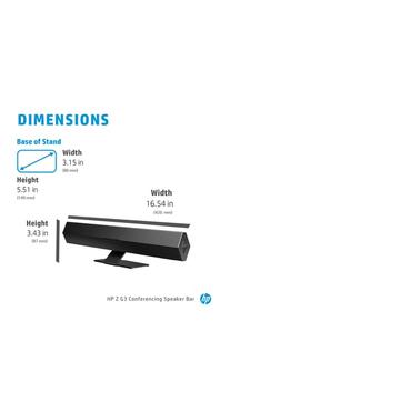 HP Z G3 - soundbar - f&ouml;r konferenssystem