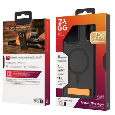 ZAGG Sedona Snap Kickstand mobiltelefon etui 17,5 cm (6.9") Cover Sort
