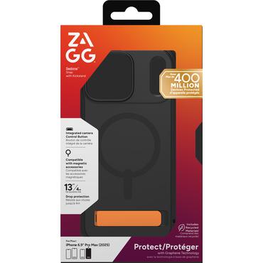 ZAGG Sedona Snap Kickstand mobiltelefon etui 17,5 cm (6.9") Cover Sort