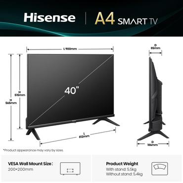 Hisense 40E4QT 102cm 40" Full HD Smart TV Fernseher