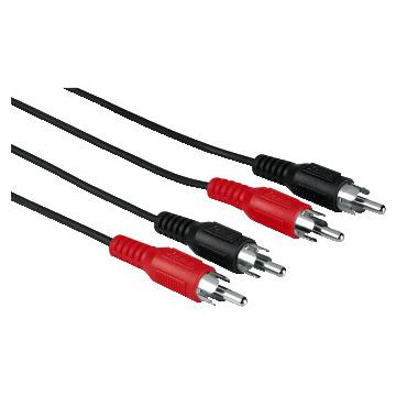 Hama 00011947 lydkabel 1,2 m 2 x RCA Sort