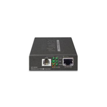 PLANET VC-231G netværksomformer til medie 1000 Mbit/s Sort