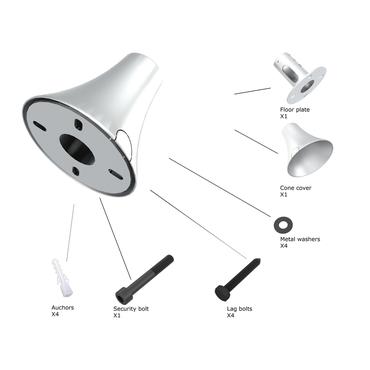 Multibrackets M Pro Series monteringskomponent - krom
