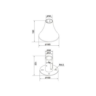 Multibrackets M Pro Series monteringskomponent - krom
