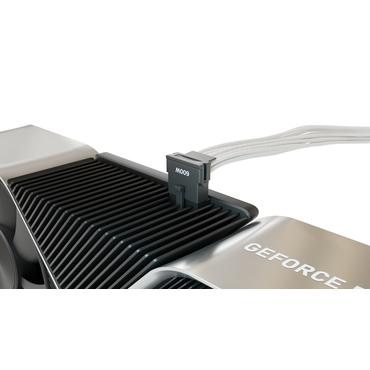 Seasonic RTL 12VHPWR GPU cable with the 90Â° connector White