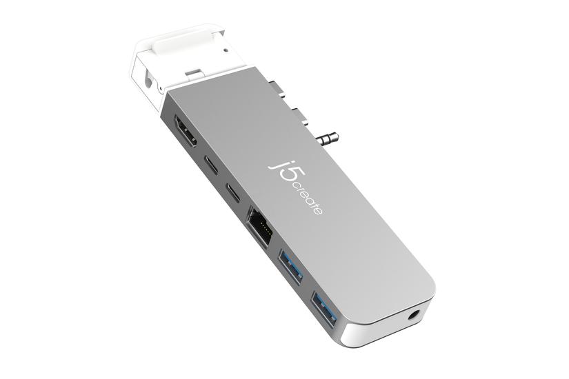 j5create JCD395 - dockningsstation - USB4 x 2 - HDMI, USB4 - 1GbE