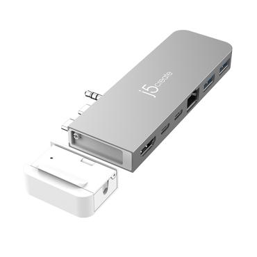j5create JCD395 - dockningsstation - USB4 x 2 - HDMI, USB4 - 1GbE