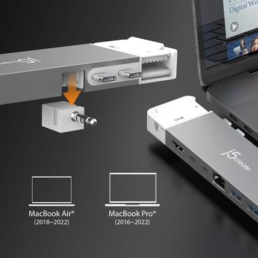 j5create JCD395 - dockningsstation - USB4 x 2 - HDMI, USB4 - 1GbE