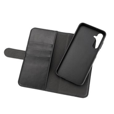 Essentials Samsung Galaxy A25 5G PU wallet, detachable, black