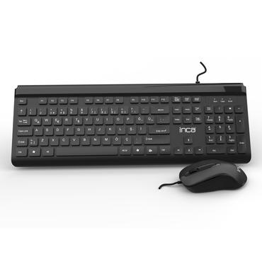 Inca IMK-377 Tastatur Maus enthalten USB T&uuml;rkisch Schwarz (IMK-377)