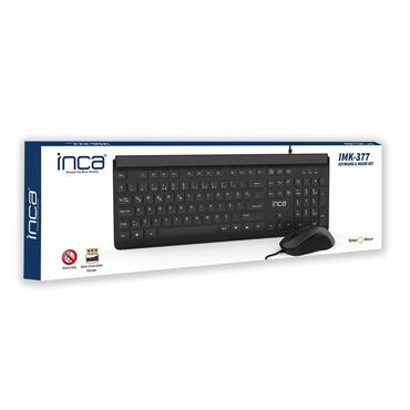 Inca IMK-377 Tastatur Maus enthalten USB T&uuml;rkisch Schwarz (IMK-377)