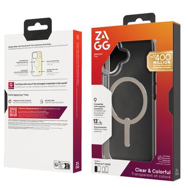 ZAGG Santa Cruz Snap mobiltelefon etui 16 cm (6.3") Cover Titanium, Transparent