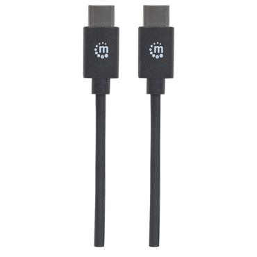 Manhattan 353342 USB-kabel USB 2.0 1 m USB C Sort