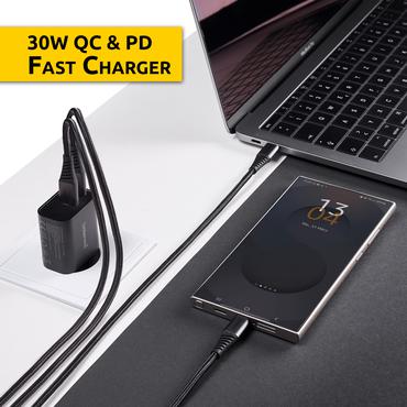 Intenso 7803010 strømadapter og vekselret Indendørs 30 W Sort