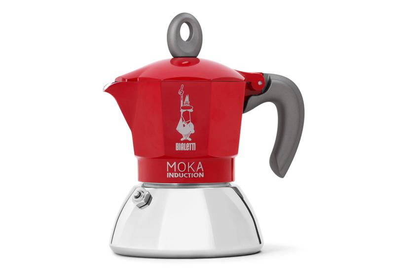 Bialetti Moka induction Moka gryde 0,1 L R&oslash;d, S&oslash;lv