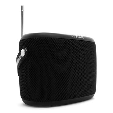 Pure Woodland wasserdichter Outdoor-Lautsprecher mit FM/DAB+ Radio, schwarz