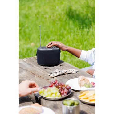 Pure Woodland wasserdichter Outdoor-Lautsprecher mit FM/DAB+ Radio, schwarz