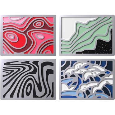 HyperX Badge Pack &ndash; abstrakte, magnetiske badges