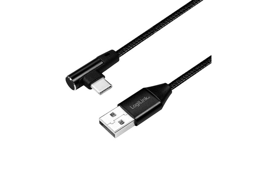 LogiLink CU0137 USB-kabel USB 2.0 0,3 m USB A USB C Sort