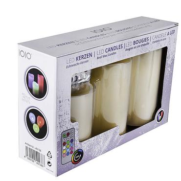 Olympia IOIO LED-Wachskerzen Set LED 48 3er Set