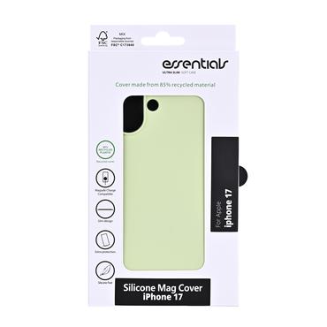 Essentials iPhone 17 Genbrugs silikone Mag bagcover, sage green