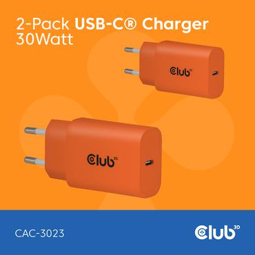 2-Pack USB-C&reg; Charger 30Watt Orange