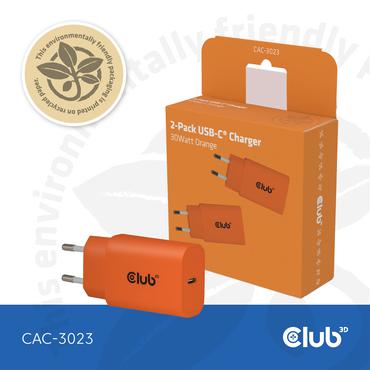 2-Pack USB-C&reg; Charger 30Watt Orange