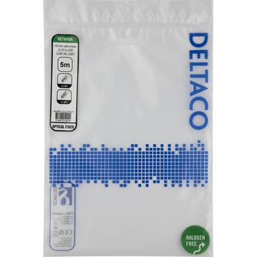 Deltaco OS2 Fiber cable, LC - LC, simplex, UPC/APC, 5,0m
