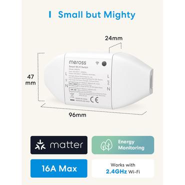 Inteligentny przełącznik WiFi Meross MSS715MA-UN (Matter)
