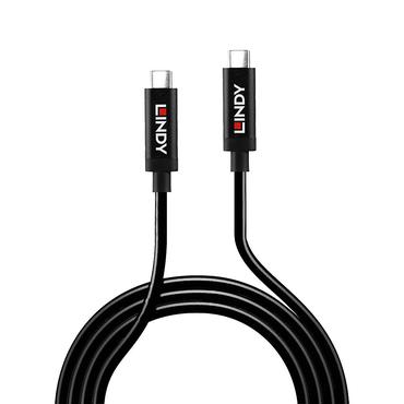 Lindy 43308 USB-kabel USB 3.2 Gen 2 (3.1 Gen 2) 5 m USB C Sort