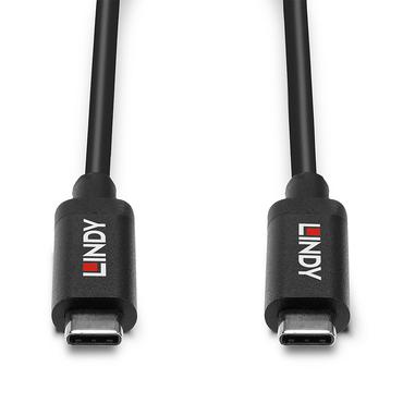 Lindy 43308 USB-kabel USB 3.2 Gen 2 (3.1 Gen 2) 5 m USB C Sort