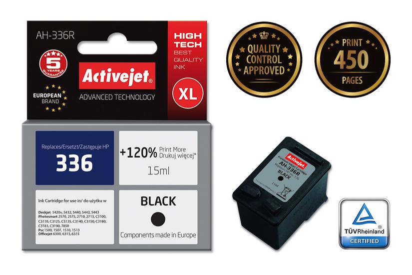 Activejet AH-336R blæk (erstatning HP 336 C9362EE; Premium; 15 ml; sort)