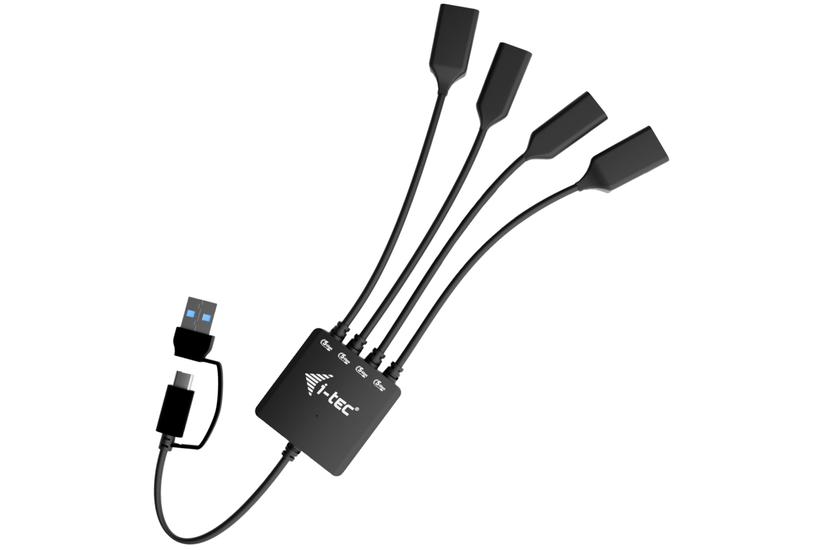 USB-C/USB-A Cable HUB 4 port (2x USB-C 2x USB-A)