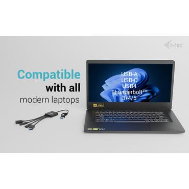 USB-C/USB-A Cable HUB 4 port (2x USB-C 2x USB-A)