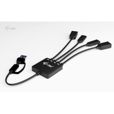 USB-C/USB-A Cable HUB 4 port (2x USB-C 2x USB-A)