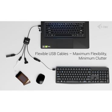 USB-C/USB-A Cable HUB 4 port (2x USB-C 2x USB-A)