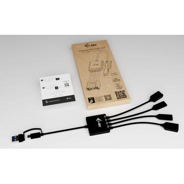 USB-C/USB-A Cable HUB 4 port (2x USB-C 2x USB-A)