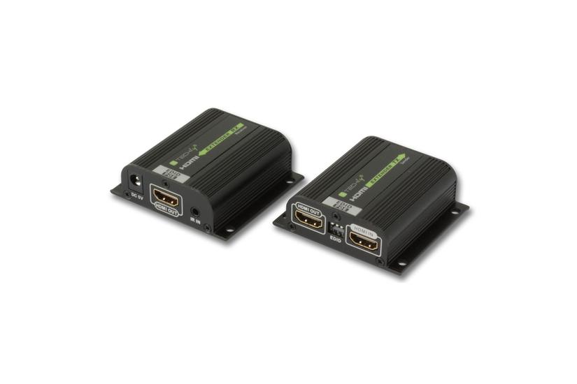 Techly IDATA EXT-E70POED AV forlænger AV sender & modtager Sort