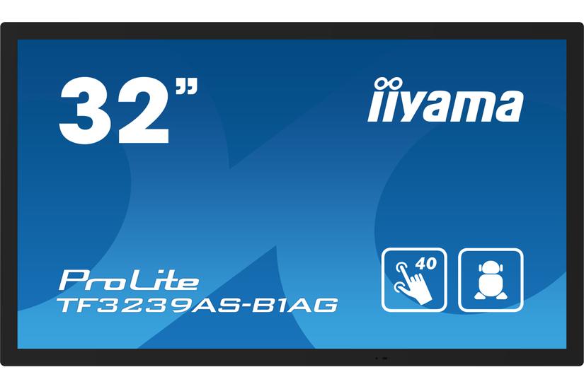 iiyama ProLite TF3239AS-B1AG 32" Klass (31.5" visbar) LED-bakgrundsbelyst LCD-skärm - Full HD - för digital skyltning