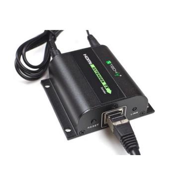 Techly IDATA-EXT-E70I AV forlænger AV sender & modtager Sort