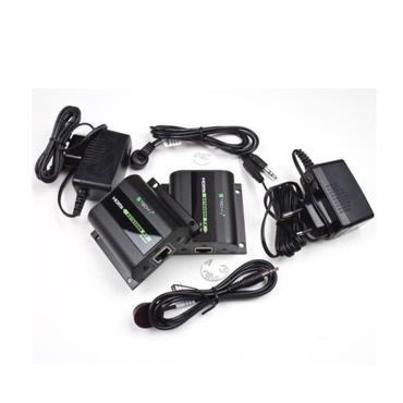 Techly IDATA-EXT-E70I AV forlænger AV sender & modtager Sort