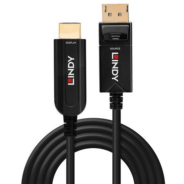 Lindy 38494 videokabel adapter 50 m DisplayPort HDMI Type A (Standard) Sort