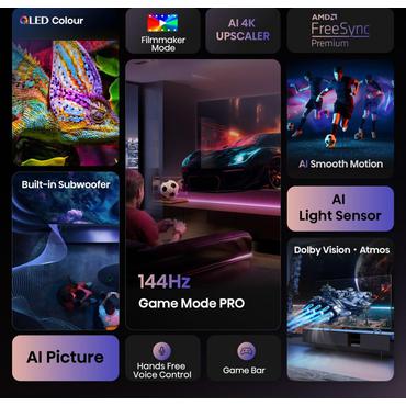 Hisense 100E7Q PRO 254cm 100" 4K QLED Smart TV Fernseher