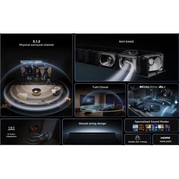 TCL Q75 Series Q75HE - lydbarsystem - til TV - trådløs