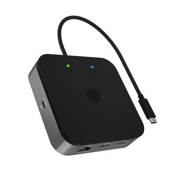 ICY BOX IB-DK408-C41 - dockingstation - USB-C 3.2 Gen 2 / Thunderbolt 3 / Thunderbolt 4 - HDMI, DP - 1GbE